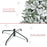 5ft Snow Flocked Artificial Christmas Tree w/ Realistic Branch Tips