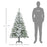 5ft Snow Flocked Artificial Christmas Tree w/ Realistic Branch Tips