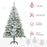 5ft Snow Flocked Artificial Christmas Tree w/ Realistic Branch Tips