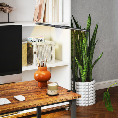 Double Head Table Lamp with 3 Colour Modes & 10 Dimmable, Black