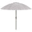 2.5m Adjustable Outdoor Garden Parasol Umbrella Sun Shade with Crank & Tilt, Grey