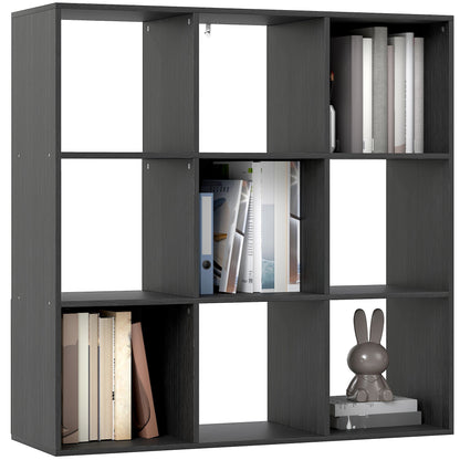 9 Cube Storage Unit Cabinet Bookcase Display Shelves, Black