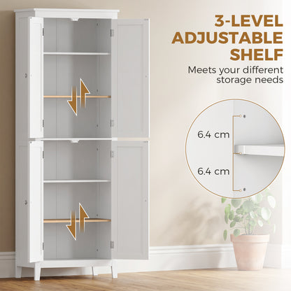 170 cm Tall Bathroom Storage Cabinet with Adjustable Shelves