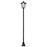 1.77m Tall Free-Standing ABS Garden Solar LED Lamp Post Black