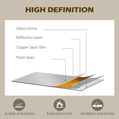 Arched Decorative Wall Mirror for Bedroom Living Room, Modern Window Bathroom Mirror for Home Decor