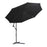 Cantilever Umbrella Parasol Hanging Banana Steel Black 3M Patio