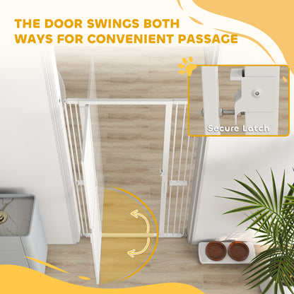 180cm Extra Tall Pet Gate Cat Gate with Narrow Gap, 76-104cm Wide