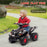 6V Kids Electric Quad Bike with Music, Forward Function, Black