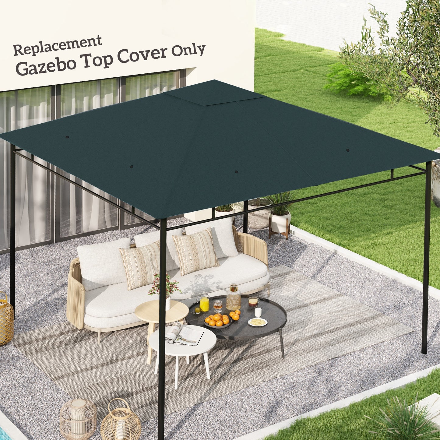 3 x 3 m Gazebo Canopy Replacement Cover, Gazebo Roof Replacement