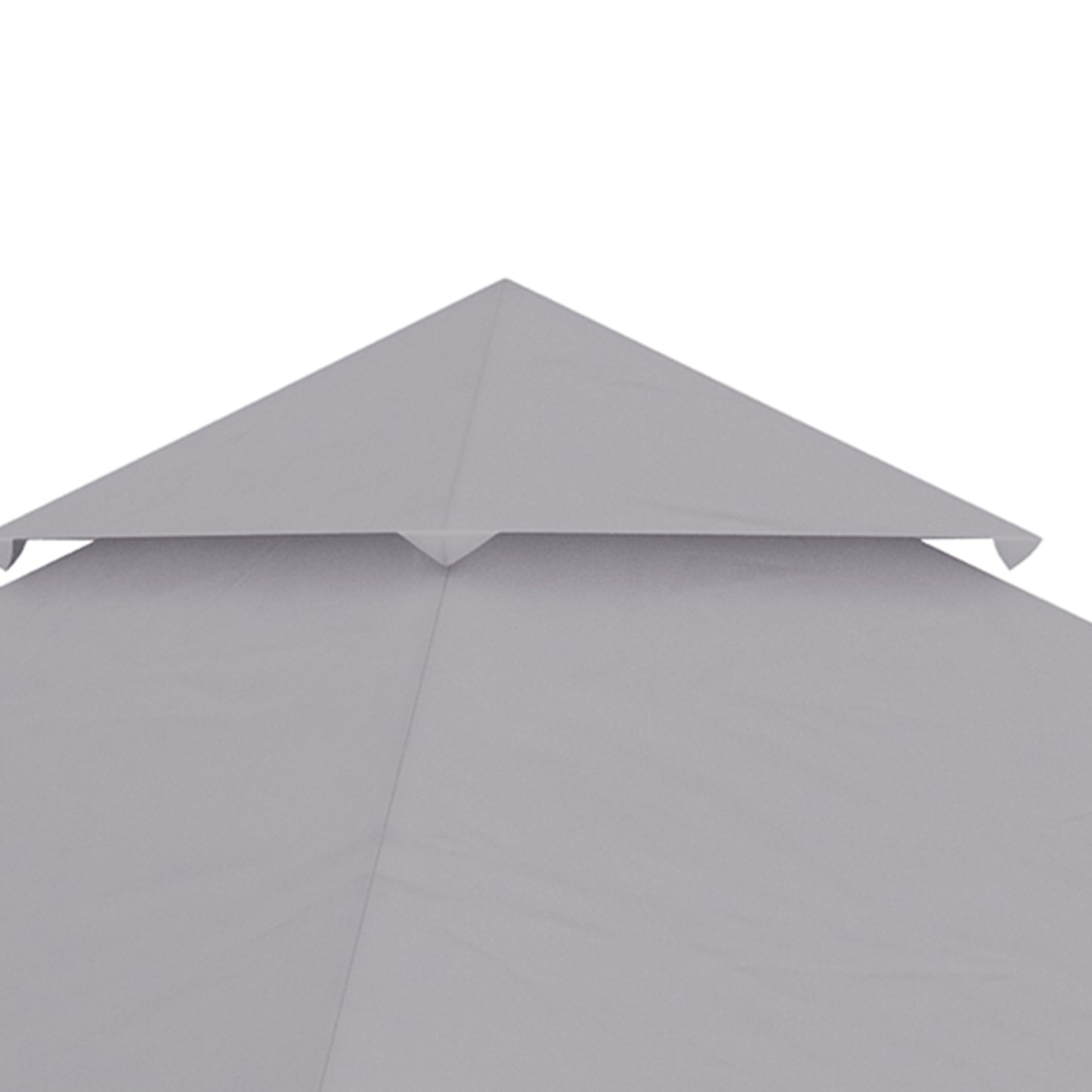 3 x 3 (m) Gazebo Canopy Replacement Covers, 2-Tier Gazebo Roof Replacement (TOP ONLY), Grey
