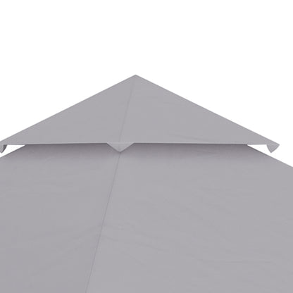 3 x 3 (m) Gazebo Canopy Replacement Covers, 2-Tier Gazebo Roof Replacement (TOP ONLY), Grey