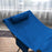 Foldable Sun Lounger, Outdoor Tanning Sun Lounger Chair with Side Pocket, Headrest, Oxford Seat, for Beach, Yard, Patio, Blue