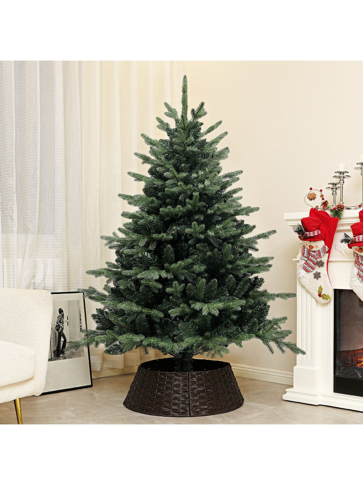 5ft Artificial Spurce Christmas Tree with 1121 Branches