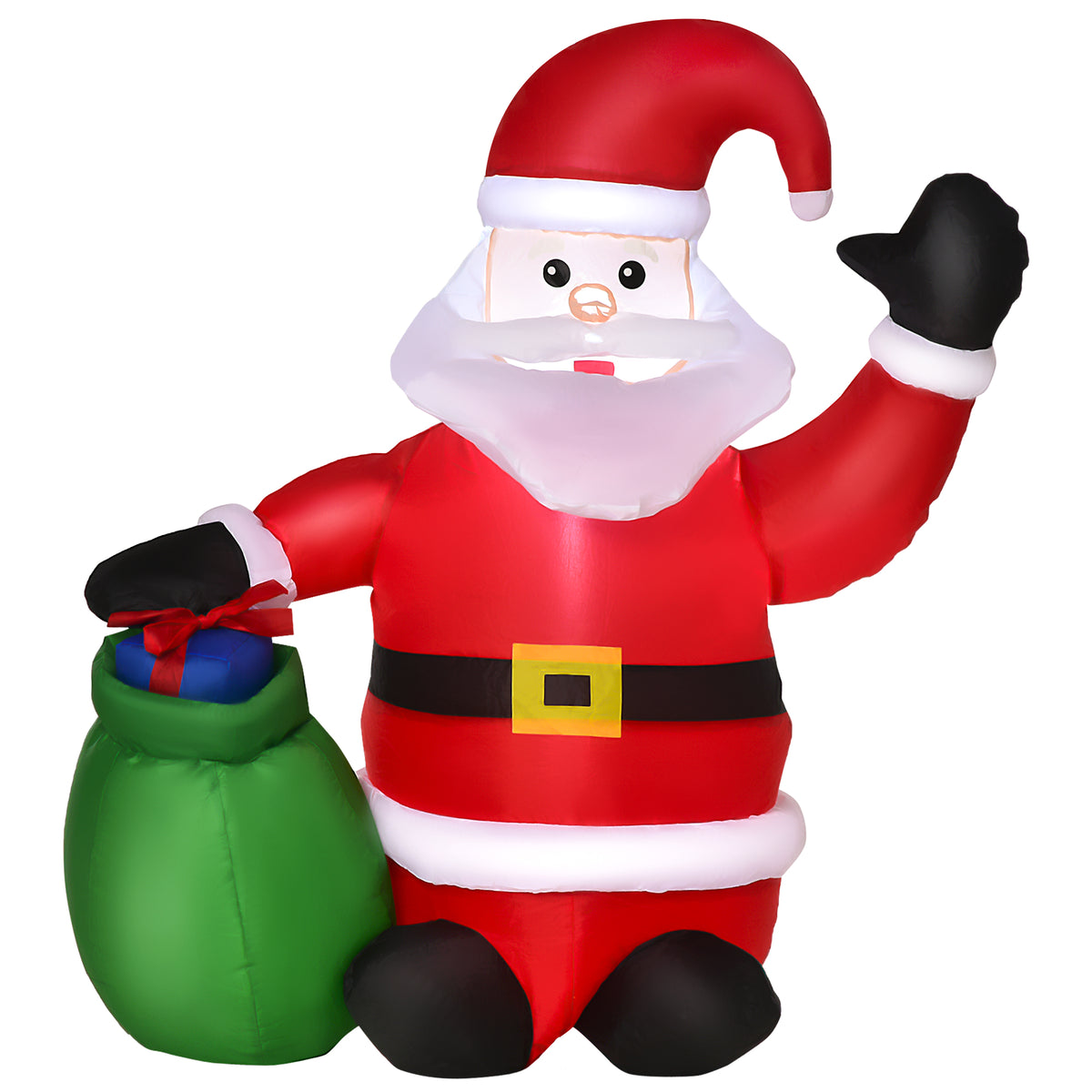 4ft Inflatable Christmas Santa Claus LED Lighted Yard Holiday for Lawn