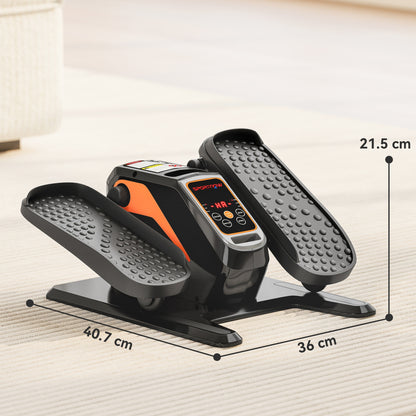 Under Desk Elliptical Machine for Home, Electric Elliptical Machine with 12 Adjustable Speed, Auto & Manual Modes, Quiet & Portable Seated Pedal Exerciser with Remote Control & LED Monitor