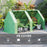 Mini Small Greenhouse with Steel Frame & PE Cover & Zippered Window Poly tunnel Steeple for Plants Vegetables, 180 x 90 x 90 cm