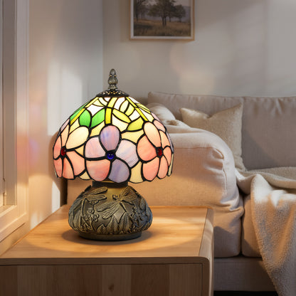 Stained Glass Bedside Lamp, Tiffany Style Table Lamp for Bedroom