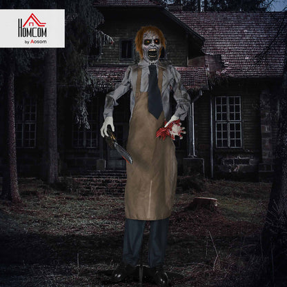 Life Size Outdoor Halloween Decoration Animatronic Chainsaw