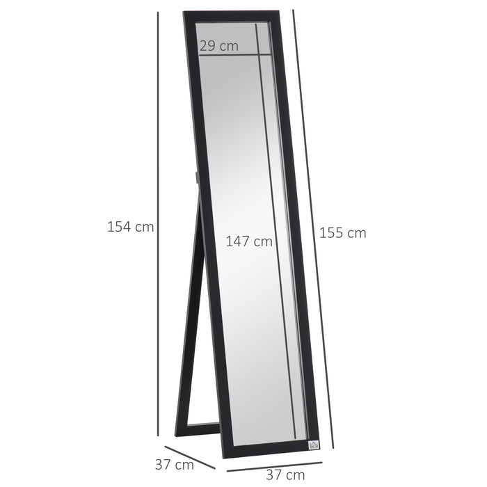 Full Length Mirror for Bedroom, Free Standing Dressing Mirror, Wall Mirror for Living Room, 37 x 154 cm