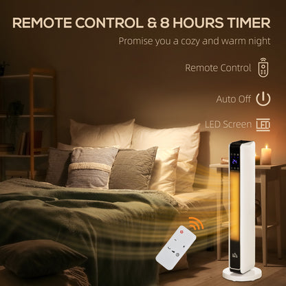 2200W Indoor Tower Space Heater with Timer Thermostat Oscillating