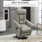 Power Lift Chair, PU Leather Recliner Sofa Chair for Elderly with Remote Control, Side Pocket, Grey