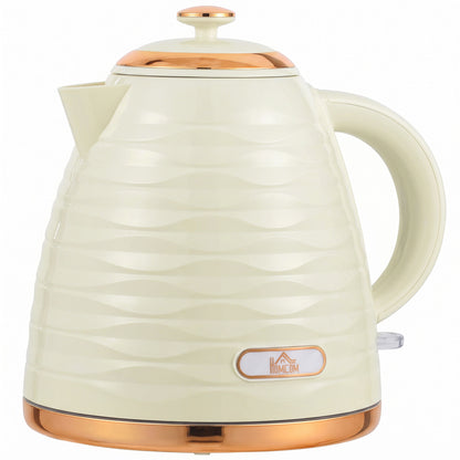 Electric Kettle, Fast Boil, 1.7L, 3kW, Swivel, Cream White Ripple