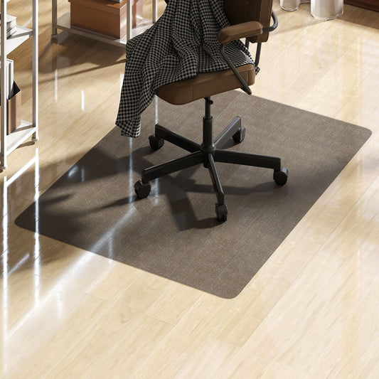 Home Office Hard Floor Protector Chair Mat Non Slip Frosted, Black