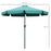 2.66m Garden Parasol Umbrella, Outdoor Market Table Umbrella, Outdoor Sun Shade with Ruffles, 8 Sturdy Ribs, Green