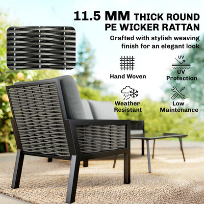 Rattan Garden Furniture Set, Outdoor Furniture Conversation Set