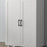 Freestanding Kitchen Cupboard, Nordic Storage Cabinet with Drawer, Doors and Open Countertop for Living & Dining Room, 130cm, White