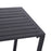 3Pcs Outdoor Dining Set Metal Beer Table Bench Patio Garden Yard Black