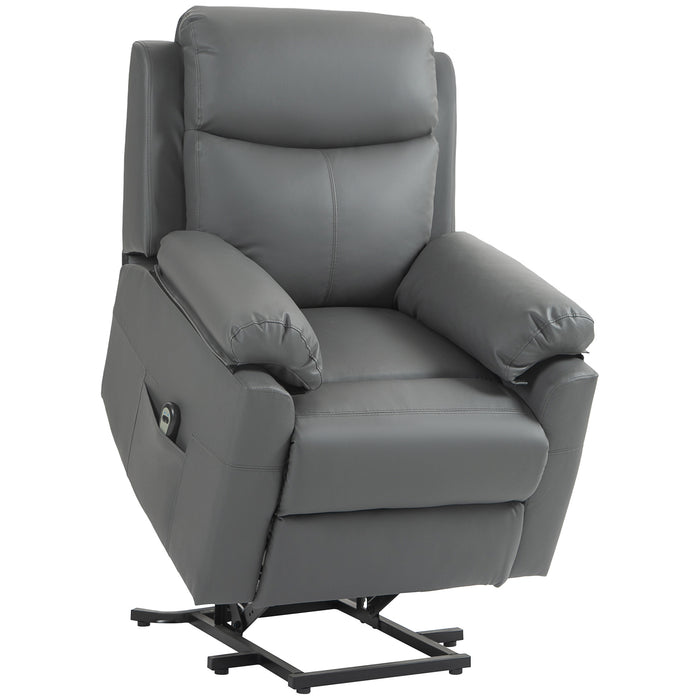 Power Lift Chair Electric Riser Recliner with Remote Control, Grey