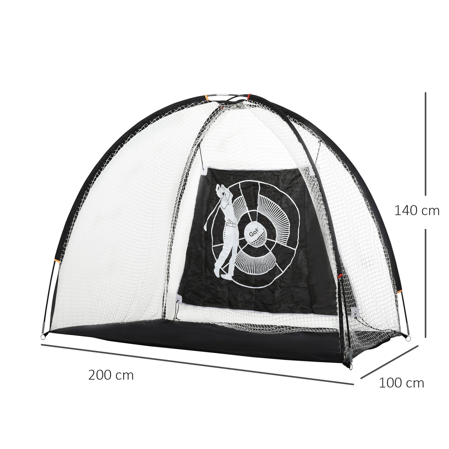 2M Golf Hitting Practice Net Target Cloth For Backyard Garden Indoor & Outdoor Driving Range Chipping Net with Carry Bag for Sports Training