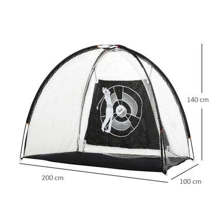 2M Golf Hitting Practice Net Target Cloth For Backyard Garden Indoor & Outdoor Driving Range Chipping Net with Carry Bag for Sports Training