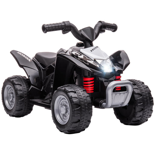 AIYAPLAY Honda Licensed Kids Quad Bike, 6V Electric Ride on Car ATV Toy with LED Horn for 1.5-3 Years, Black