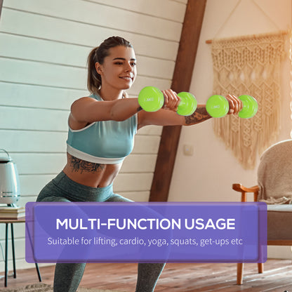 6kg Dumbbell Fitness Weights Set for Men and Women, Home Gym Workout