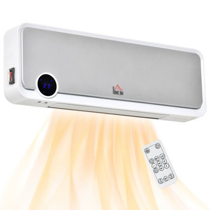 1000W/2000W Wall Downflow Heater 10-49°C Temperature w/ Timer Remote