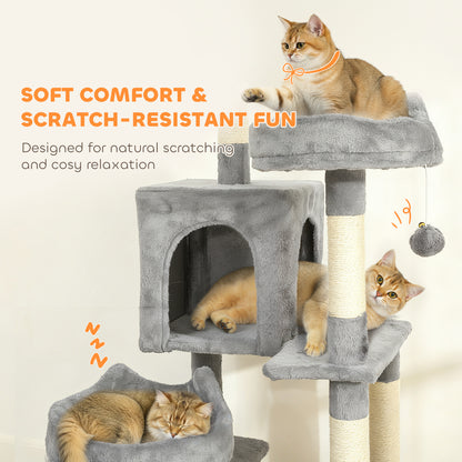 Cat Tree, 192 cm Multi-Level Cat Tower for Indoor Kittens