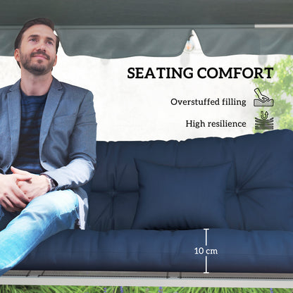 Outdoor Seat Cushions Back Cushion with 2 Pillows, Seat Pads