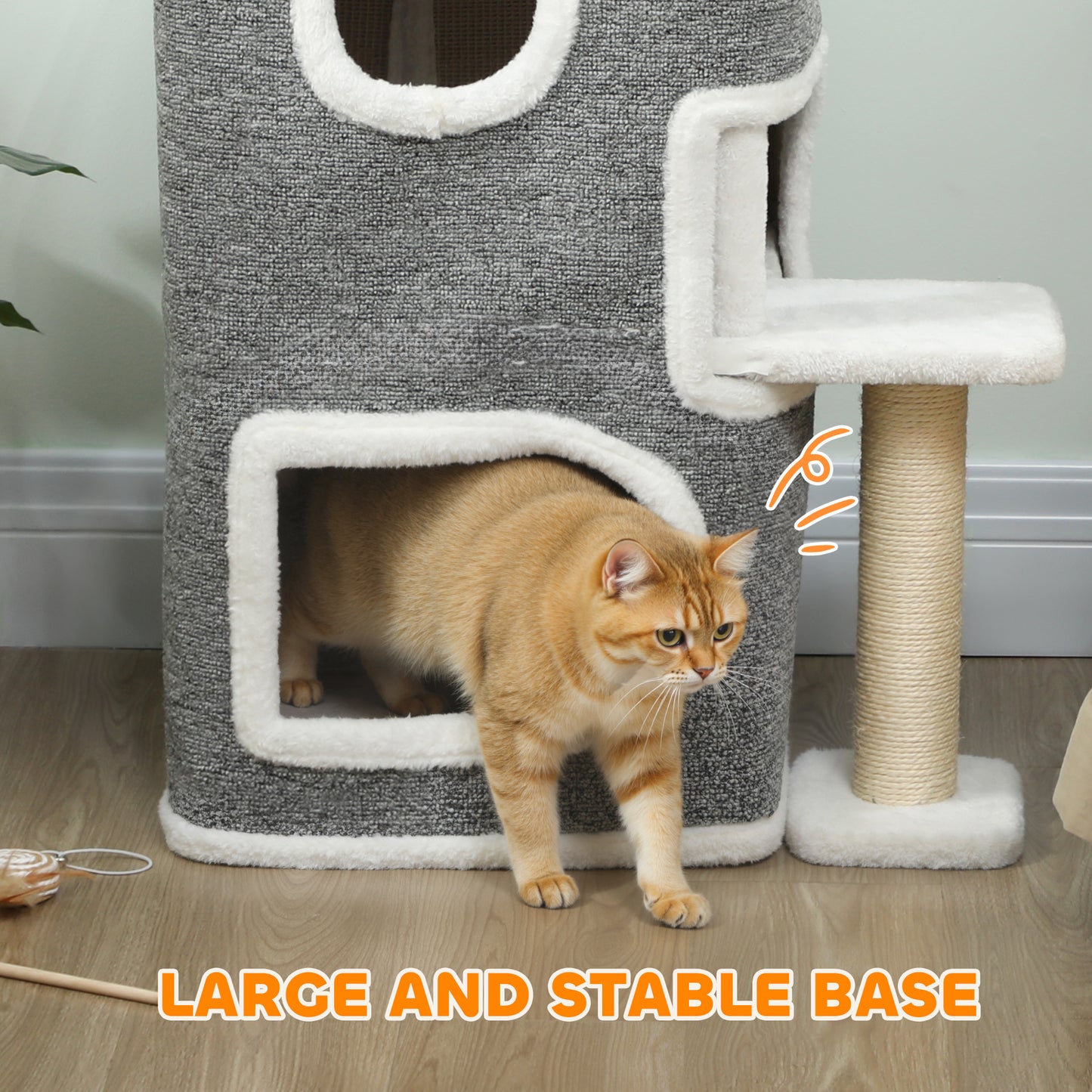 75 cm Cat Tree Cat Condo for Indoor Cats with Scratching Post