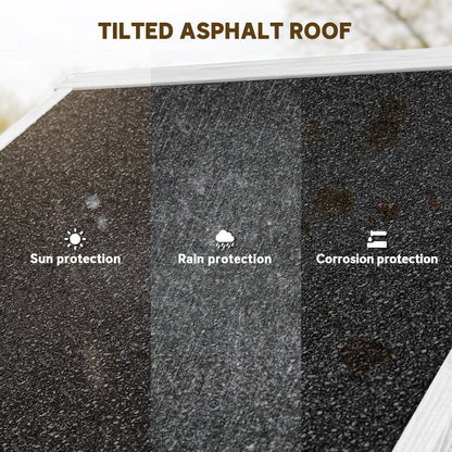 Wooden Garden Storage Shed Tool Storage Box, Light Grey