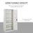 Cool Rolled Steel Tall Office Lockable Filing Cabinet 2 Doors 4 Internal Adjustable Shelves Bookcase Cabinet Storage Unit