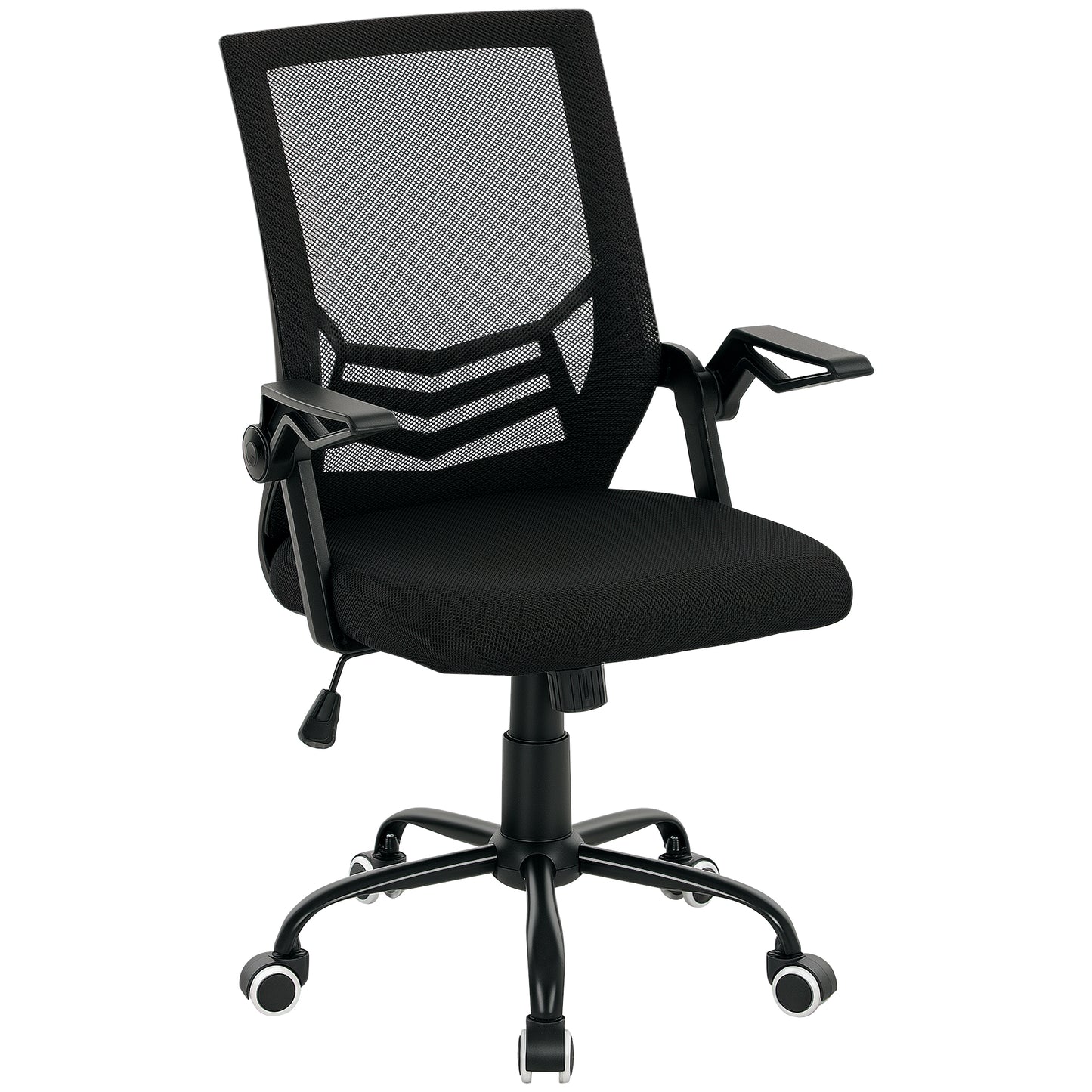 Mesh Swivel Office Chair Task Computer Chair w/ Lumbar Support, Black