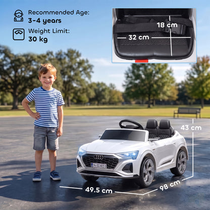 Audi Q8 etron Sportback Licensed 12V Kids Electric Car with Remote