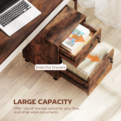 Vintage Sideboard Cabinet with 3 Chevron Doors, Natural Wood Finish