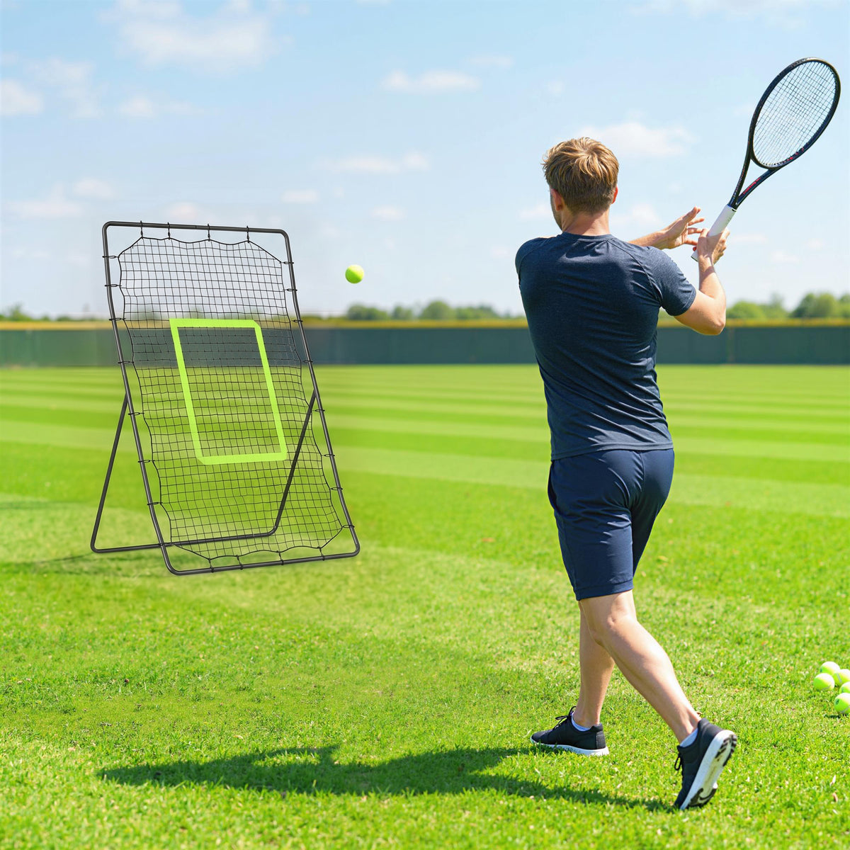 Rebounder Net Kids Adults Baseball Softball Training Aid Goal Play