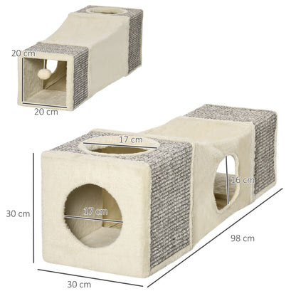 Cat Tunnel, Cat Play Tube for Indoor Kittens, Puppies, Rabbits