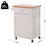 Kitchen Cart Storage Trolley Wooden Cabinet with Drawer Cupboard Towel Rail White