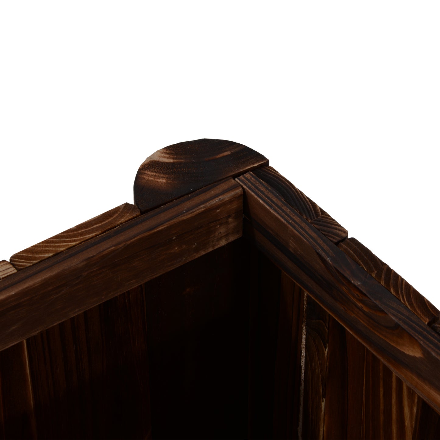 Wooden Raised Garden Bed with Drainage Gaps