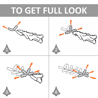 5FT Pencil Slim Artificial Christmas Tree with Study Stand Tips Green